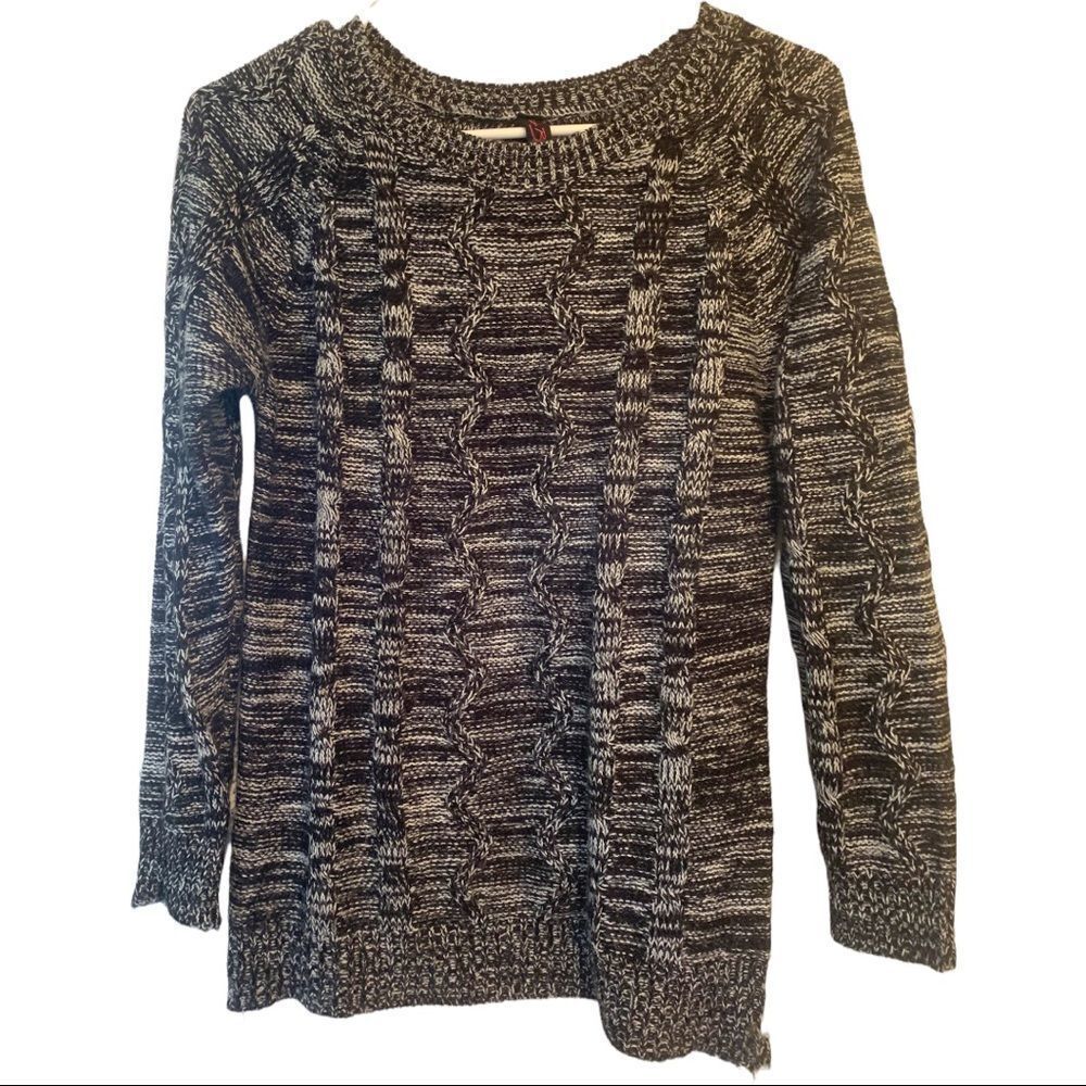 Rachel B Girls salt and pepper sweater